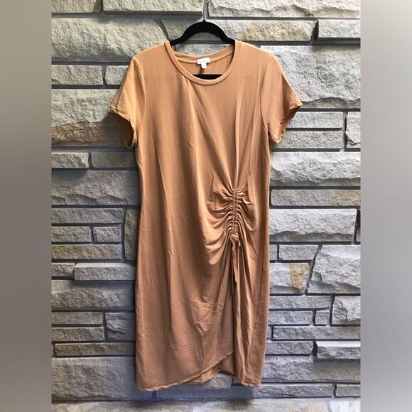 Garnet Hill Blue and Tan Midi Dresses - Picture 2 of 9